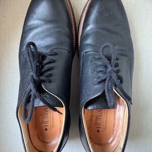 HUBBARD Men’s Black Leather Derby Shoes